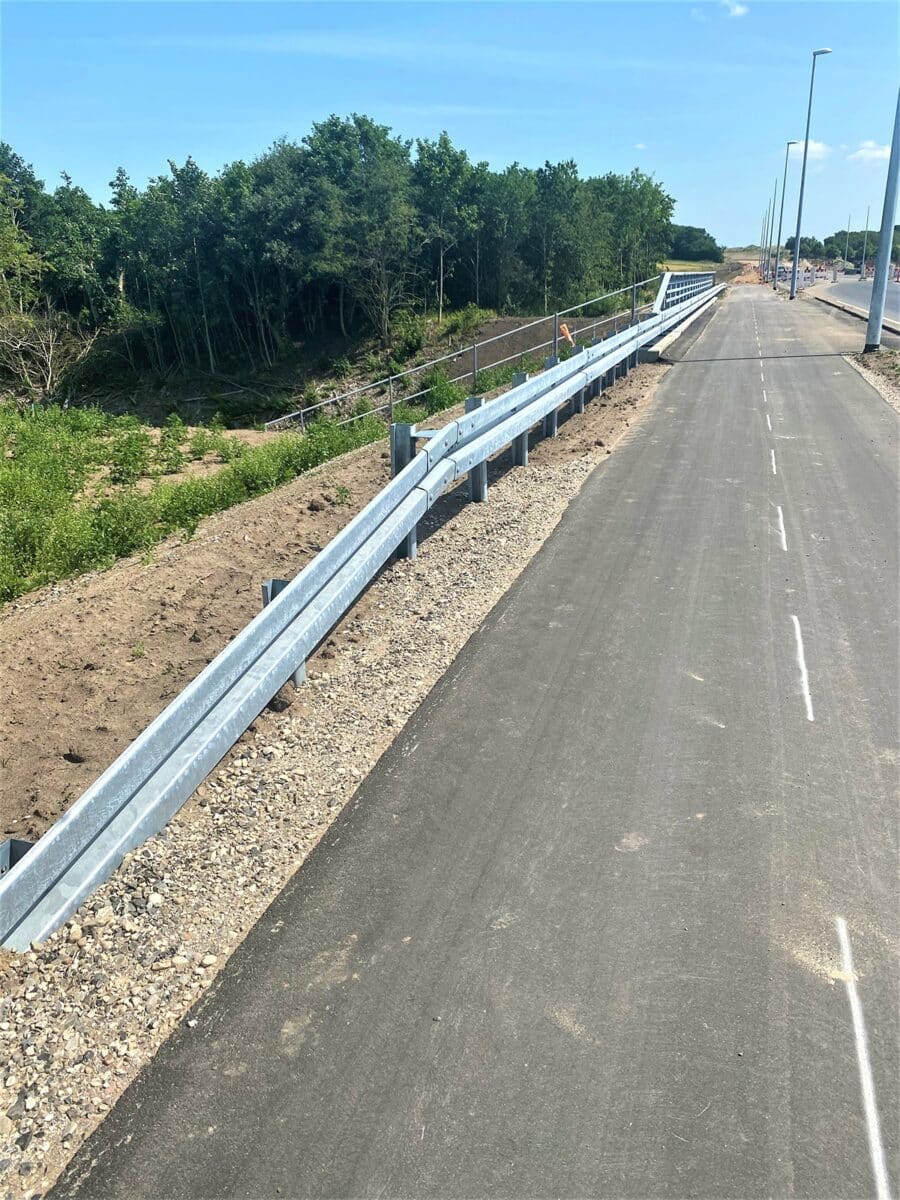 Autoværn fra DAV NORDIC på Giber ringvej