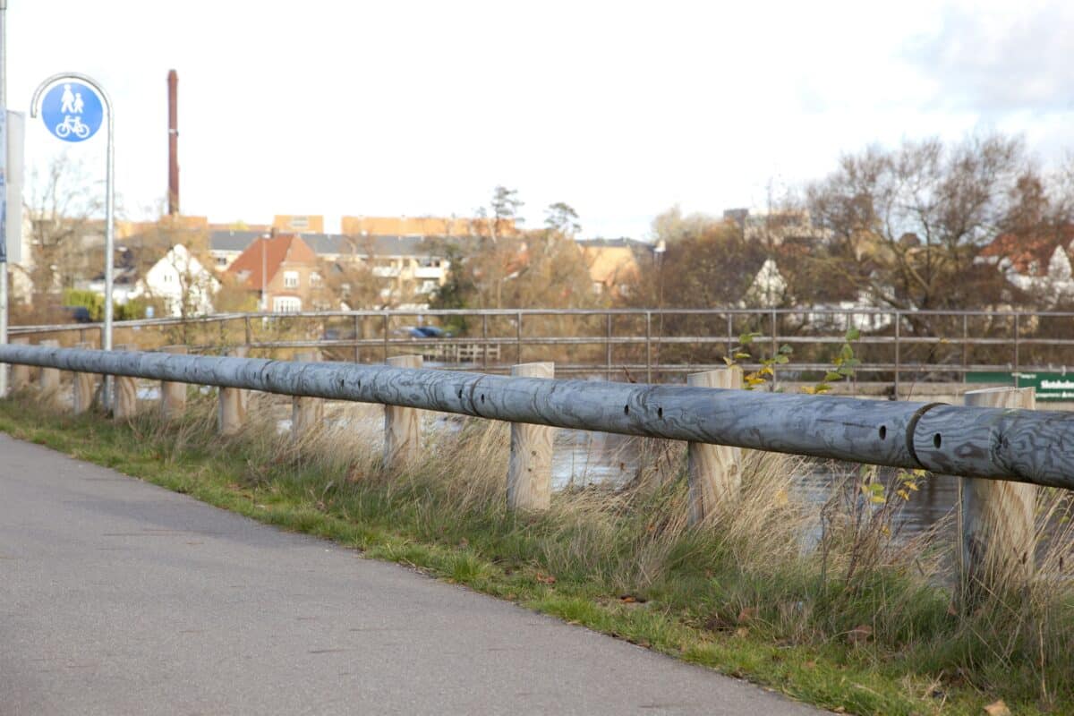 Træautoværn i Silkeborg