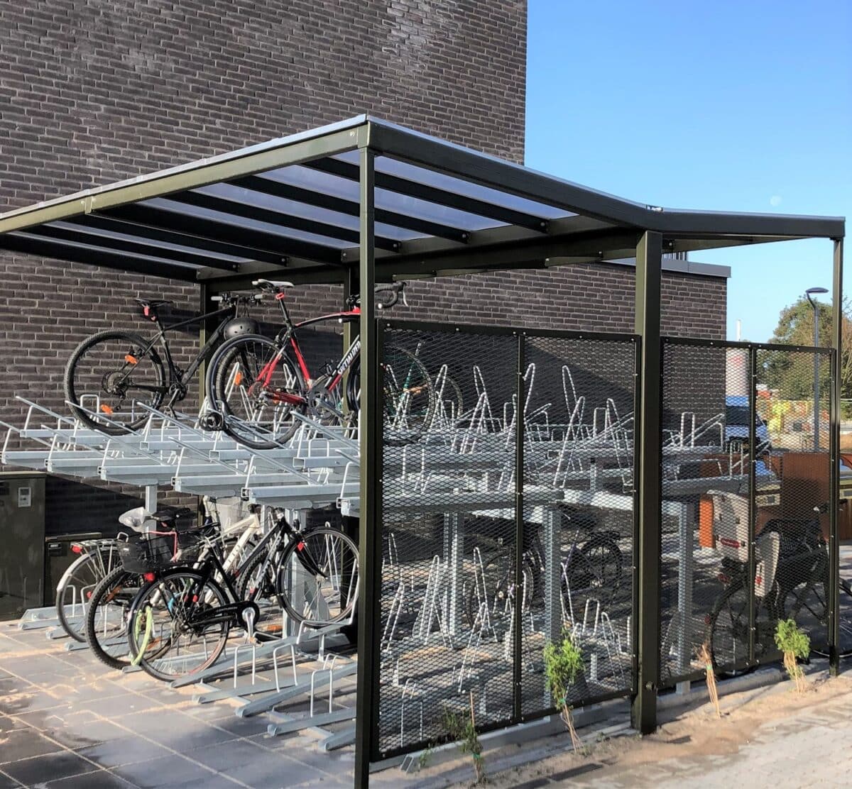 Overdækning til cykelparkering i Gartnerbyen i Odense