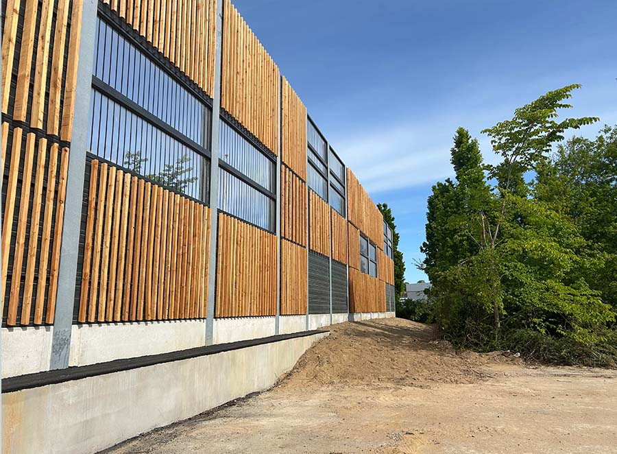 Støjskærm ved Fredericia Havneudvidelse